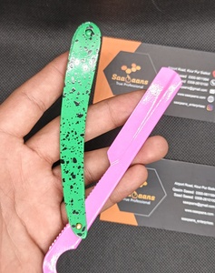 Custom Design High Quality Barber <b>Razor</b> Shop Use Shaving Stainless Steel Double Edge Blade Straight <b>Razor</b> Customizable SAAQAANS - Product Image 5