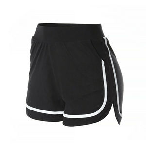 Women High <b>Waist</b> Cotton Spandex Shorts Breathable Stretch Quick-Drying Solid Yoga Gym Fitness Workout - Product Image 6