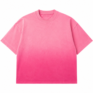 เสื้อยืดโอเวอร์ไซส์แขนสั้นแบบยูนิเซ็กซ์  โลโก้ด้านหน้า คอกลม ผ้าถักลำลอง 100% ผ้าฝ้าย สีพื้น ระบายอากาศได้ดีและเป็นมิตรกับสิ่งแวดล้อม - Product Image 4