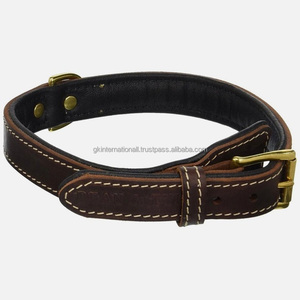 Nuevo estilo personalizado Collar de perro de cuero genuino Diseño de lujo Collar de perro de cuero de primera calidad mejor precio - Product Image 1