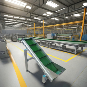 Pequeño transportador de cinta de PVC verde personalizado de fábrica Mini transportador de escalada de PVC - Product Image 3