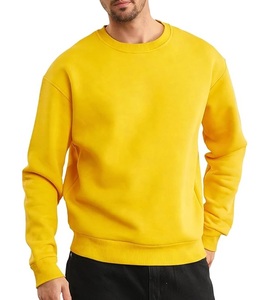 Sweat-shirt pour homme à manches longues, col rond, épaules tombantes, couleur unie, confortable, grande taille, best-seller, fabriqué au Bangladesh - Product Image 1