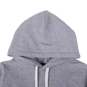 Patrón sólido 400 Gsm algodón pulóver sudadera Unisex Oem bordado sudaderas con capucha de una sola capa Polar-en blanco - Product Image 1