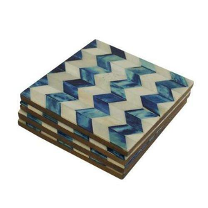 Artizon Studio Handcrafted Stylish Wood <b>Drink</b> <b>Coasters</b> with Bone Inlay Customized Color & Durable for Home Hotel Restaurant Use - Product Image 6