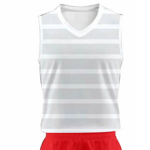 Uniforme de Baloncesto Sublimado Personalizado, Transpirable, con Logotipo Personalizado, 100% Poliéster, Sin Mangas, para Pedidos al por Mayor y Exportadores - Product Image 4