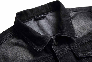 Vestes en jean streetwear pour hommes au design élégant, 100 % coton, avec logo personnalisé, écologiques, respirantes, en tissu peigné pour l'hiver - Product Image 6