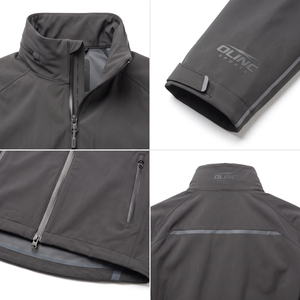 Veste technique imperméable à capuche articulée en GORE-TEX à 3 couches avec revêtement personnalisé, coupe-vent pour les trajets urbains, taille 3XL, Sialkot - Product Image 4