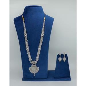 Collier avec boucles d'oreilles Parure de bijoux Oxodise Laiton pur Haute qualité Émirats arabes unis Dubaï Collier Design Parure de bijoux - Product Image 4