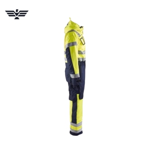 Custom High Visibility Waterproof Coverall Safety Suit Reflective Industrial <b>Workwear</b> Insulated <b>Winter</b> Protective Overall - Product Image 2