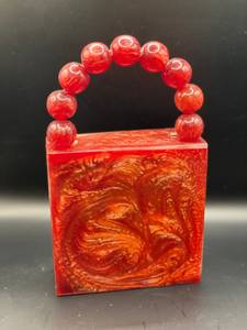 Beautiful Resin Ladies Clutch <b>Bag</b> with Elegant Brightness Design Handmade for Thanksgiving Personalization Feature - Product Image 5