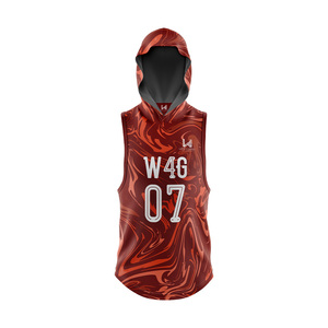 Jersey de Fútbol Americano Personalizado 7v7 con Bandera Estadounidense, 100% Poliéster, Secado Rápido, Sin Mangas, Talla Grande, Logotipo Personalizado, Proveedor OEM ODM - Product Image 2
