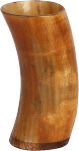 Handmade Cow Buffalo Horn Viking Drinking Glasses 150ml Capacity Custom Size Short Horn Glass Angel Natural Color Natural Crafts - Product Image 3