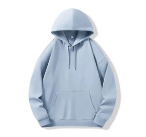 Sweat-shirts à capuche unisexe en coton uni surdimensionnés personnalisables toutes couleurs – Pulls et sweats à capuche pour hommes grandes tailles en molleton bouclette - Product Image 3