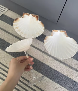 แก้วไวน์เปลือกหอยเวียดนาม งานฝีมือจากเปลือกหอยธรรมชาติ สำหรับดื่มไวน์ ค็อกเทล ตกแต่งโต๊ะบาร์ริมชายฝั่ง - Product Image 6