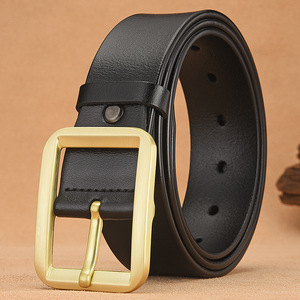 Cinturón de Cuero Genuino Retro con Hebilla de Pin, Personalizado, Casual, de Moda para Hombre, en Oferta - Product Image 5