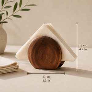 Support de boîte à mouchoirs en bois fait main très demandé, porte-serviettes en bois naturel, accessoire de maison disponible au meilleur prix du marché - Product Image 1