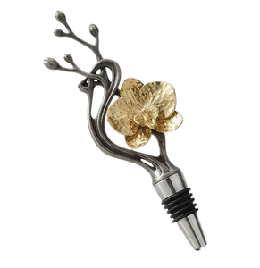 Tapón de Botella Moderno con Acabado Dorado, Tapón de Botella Metálico Artesanal para Bar, Hotel, Hogar, Fiesta, Suministros al por Mayor de la India - Product Image 3