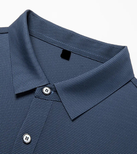 Chemises polo pour hommes de haute qualité à manches courtes avec boutons, 100% coton, tissus doux, confortables et respirants à bon prix - Product Image 5
