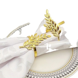 Brass Shinny Gold Metal <b>Kitchen</b> Ware Dining <b>Table</b> Napkin Ring Holder Best Selling <b>High</b> Quality Hotel Used - Product Image 1