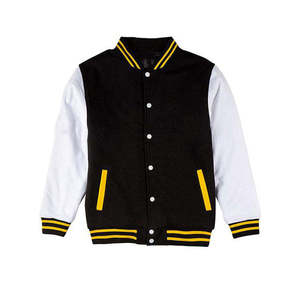 Veste universitaire unisexe personnalisée de haute qualité, imperméable, écologique et respirante, col rond, style Letterman - Product Image 1