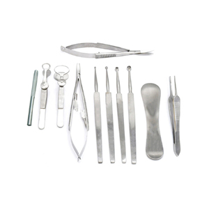 Kit de chirurgie oculaire manuel en acier inoxydable pour chalazion, 11 pièces, haute qualité, professionnel, Jackbilly Enterprises MOL - Product Image 1