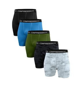 กางเกงรัดกล้ามเนื้อผู้ชายขายดี OEM พร้อมโลโก้สั่งทำ กางเกงฟุตบอลผ้าฝ้ายสำหรับออกกำลังกายและฟิตเนส เทคนิคการพิมพ์แบบ Sublimation - Product Image 2