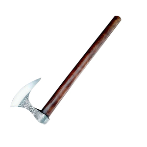 Handmade Head Mattock Hatchet Carbon Steel Blade Wood Handle <b>Leather</b> Sheath Custom Axe 16-inch Overall Length DIY Industrial - Product Image 3