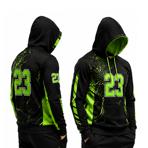 Sweat-shirts à capuche personnalisés pour hommes, sublimés, pour l'entraînement sportif, la salle de sport, la remise en forme, les équipes sportives - Product Image 6