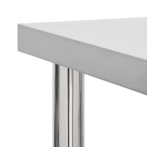 Mesa de trabajo de cocina comercial con ruedas 31,5 \ "x11.8 \" x33.5 \ "Fabricación de acero inoxidable - Product Image 4