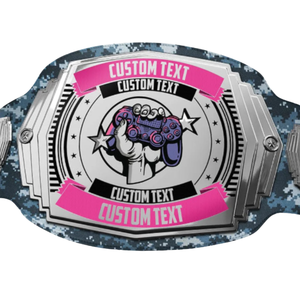 Cinturón de Campeonato de Videojuegos Personalizado con Texto a Medida para Jugadores, Torneos y Eventos de Esports - Product Image 2