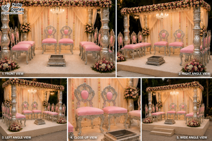 เก้าอี้งานแต่งสีเงินสไตล์เยอรมันเก้าอี้ไม้สไตล์โมเดิร์นคุณภาพสูงสำหรับเจ้าบ่าวเจ้าสาวเก้าอี้จัดงาน - Product Image 6