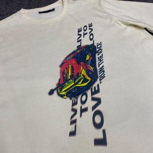 T-shirts en jersey décontractés personnalisés de qualité supérieure, vente en gros, streetwear, imprimé graphique vintage, coton, coupe classique, impression DTG, écologique - Product Image 2