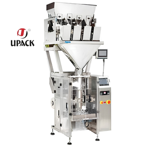 Machine d'emballage automatique de granulés, pâtes, macaronis et nouilles à 4 têtes, avec peseuse linéaire de haute précision et entraînement par engrenages motorisés - Product Image 5