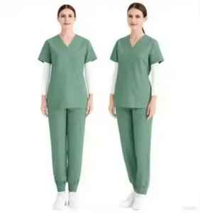 ชุดยูนิฟอร์มพยาบาลผ้าซาตินเนื้อนุ่มคุณภาพดีจาก YASH SPORTS สวมใส่สบาย แขนสั้น ลายตรวจจับเข็ม - Product Image 6