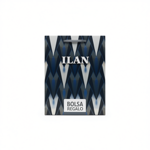 Borsa Regalo ILAN con Motivo a Diamante 18x24x8cm Formato Piccolo - Product Image 2