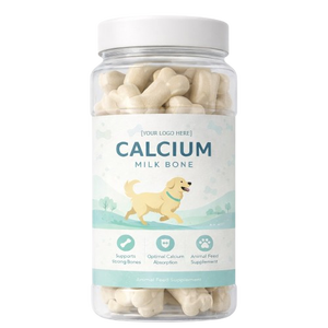 Friandises à mâcher molles en forme d'os au calcium biologique OEM pour chiens et chats – Complément alimentaire naturel sûr à action prolongée pour des os solides et des articulations saines - Product Image 3