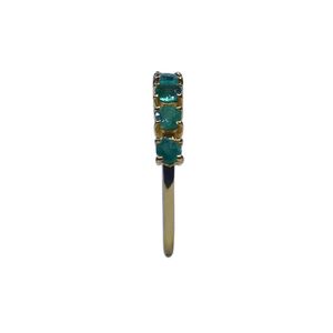 Wedding Wear 925 Sterling <b>Silver</b> Gold Plated Jewelry <b>Emerald</b> Gemstone Women Wear Classic <b>Ring</b> - Product Image 4