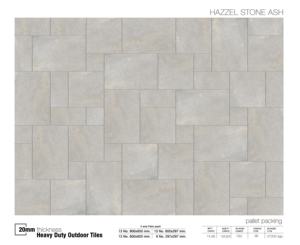 Baldosas de Porcelana para Patio de Alta Resistencia, Antideslizantes, de Piedra de Fresno, para Jardín y Exteriores, 20 mm R11, 600x600 mm - Product Image 6