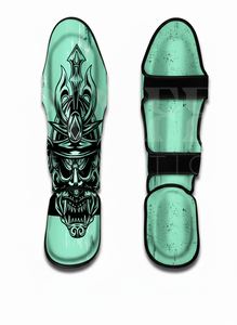 Protection des pieds, nouvelle conception, protège-tibias Muay Thai, kickboxing, MMA, arts martiaux, entraînement, combat, cuir PU, OEM, ODM, protège-tibias - Product Image 3