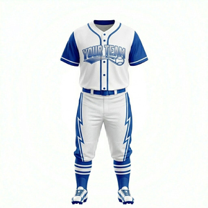 Dernier design, nouveau style, uniforme de baseball à manches courtes imprimé et respirant, qualité supérieure, couleur unie, en vente en ligne - Product Image 4