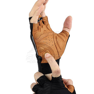 Guantes de Ciclismo Profesionales de Medio Dedo, Hechos de Cuero/Neopreno, Antideslizantes, que Absorben la Humedad, Ajuste Cómodo para Ciclismo - Product Image 6