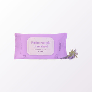 Adoucissant textile hygiénique coréen K-Beauty Muro Perfume Ampoule, feuilles pour sèche-linge, parfum musc blanc, 80 feuilles - Product Image 5