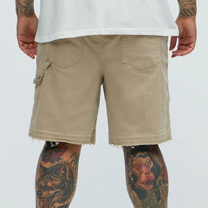 Shorts de sport pour hommes de haute qualité, unis, respirants, élastiques, vêtements streetwear noirs, logo personnalisé. - Product Image 5