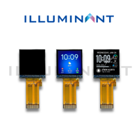 Modul Layar BOE 400 Nits All O'clock 1.3 Inci 240x240 Persegi IPS TFT-LCD COG FPC Antarmuka RGB Lampu Latar LED Putih ST7789V2