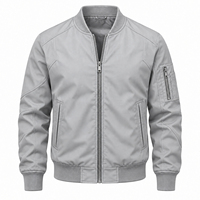 Blouson bomber noir pour homme de haute qualité avec col montant, respirant et personnalisable avec logo, nouveau design, prix raisonnable