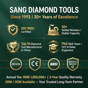 Foret diamanté soudé au laser SANG Arix Turbo pour perçage à sec et humide du béton armé, de la maçonnerie et de la brique EN13236 UNC1-1/4 M14 - Product Image 6