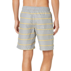 Shorts de bain écologiques pour hommes, personnalisés, en tissu Oxford 100% polyester, taille mi-haute, fermeture élastique, séchage rapide - Product Image 3