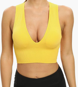 Débardeur en coton tricoté décontracté pour femme, col rond, style bohème, ajouré, respirant, écologique, séchage rapide - Product Image 3