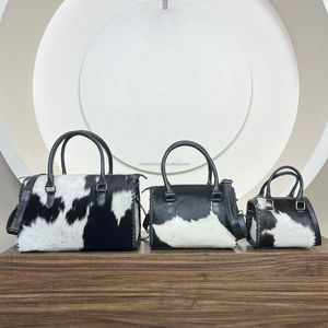 Bolsos de Cuero Vacuno con Pelo, Venta Directa de Fábrica, Bolsos de Viaje de Cuero Genuino de Gran Capacidad para Mujeres y Hombres - Product Image 4