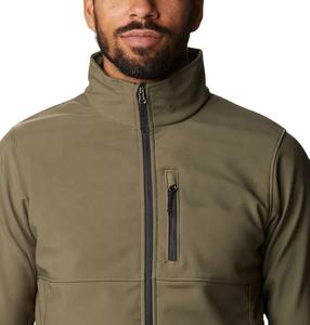 Custom Outdoor Softshell <b>Jacket</b> Autumn Waterproof Windproof Breathable Zipper Closure <b>Fleece</b> <b>Lining</b> - Product Image 6